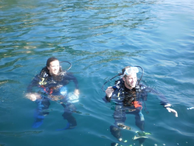 En el mar